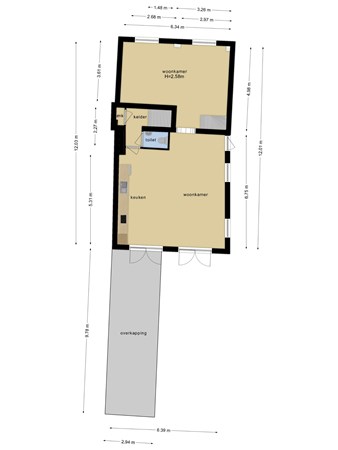 Floorplan - Dal Bissenweg 5A, 6281 NC Mechelen